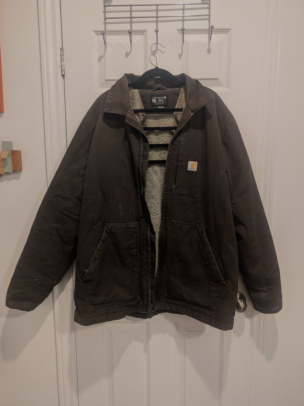 Carhartt Men’s Brown Insulated Work Jacket
